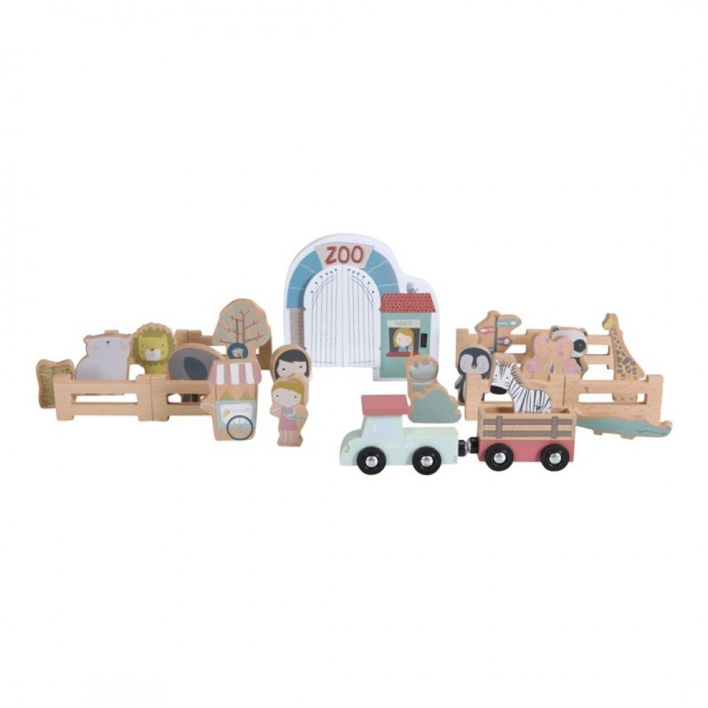 Figuras y trenes madera Zoo Little Dutch