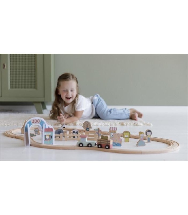 Figuras y trenes madera Zoo Little Dutch