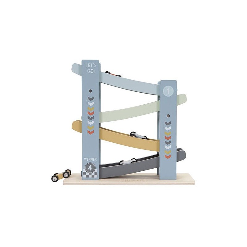 Rampa de carreras cars Little Dutch azul