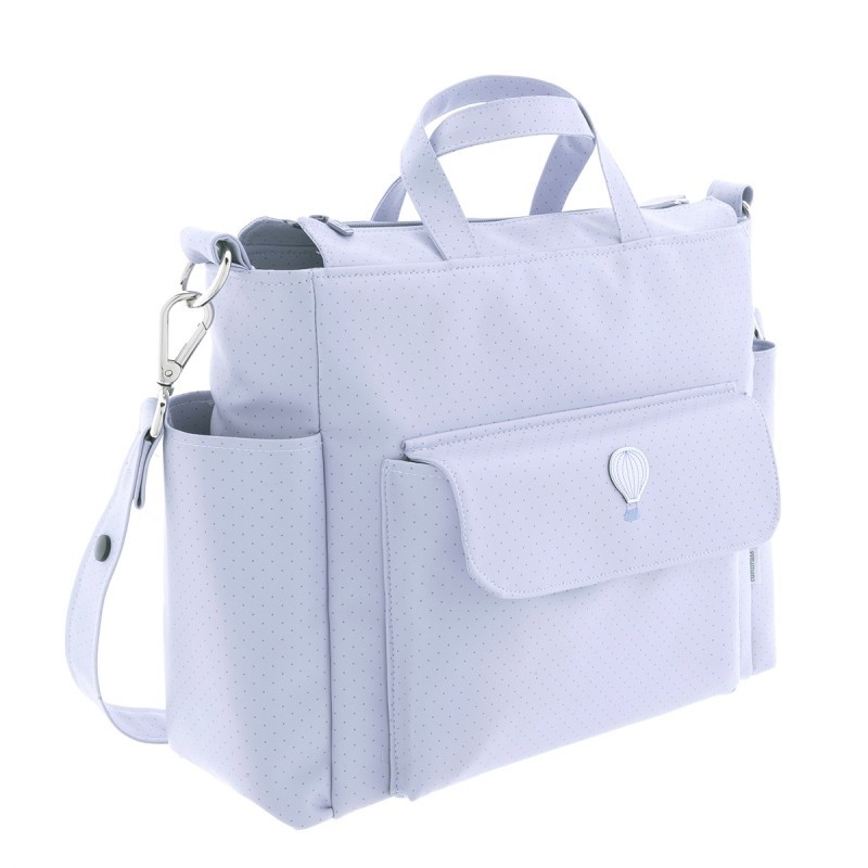 Bolso maternal silla Pack Ale celesta de Cambrass