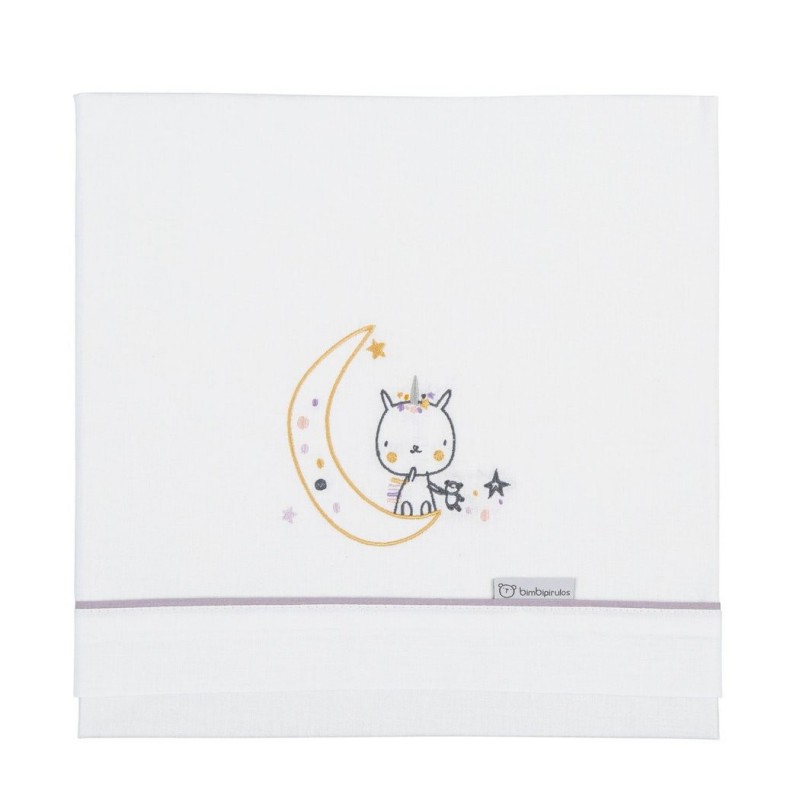 Tríptico sábana cuna 60x120 Unicornio Bimbipirulos Coimasa