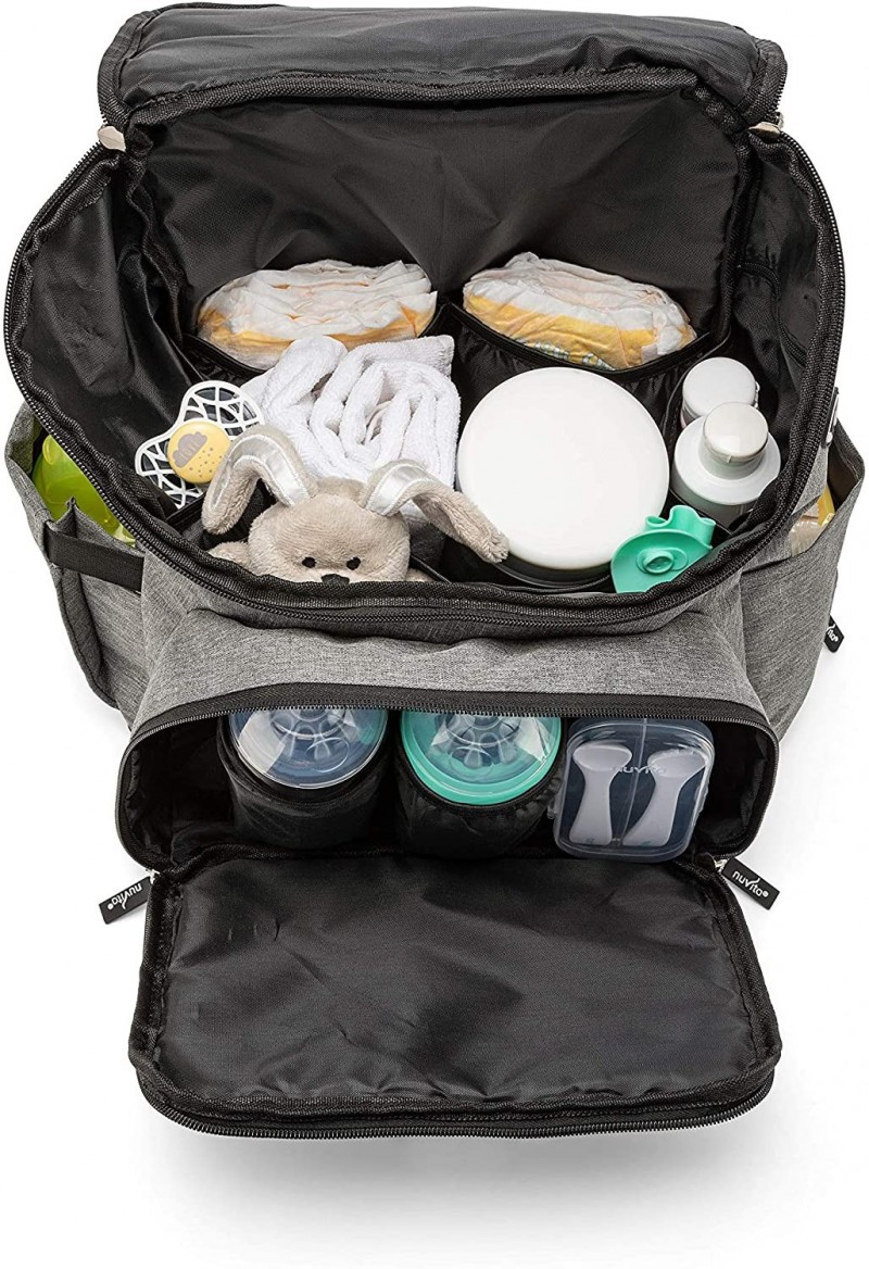 Mochila maternal gris Nuvita