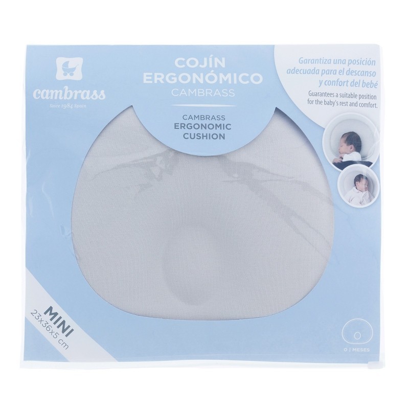 Cojín ergonómico bebé Cambrass basic gris