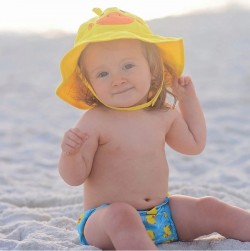 Set bañador de pañal y sombrero de Zoochini