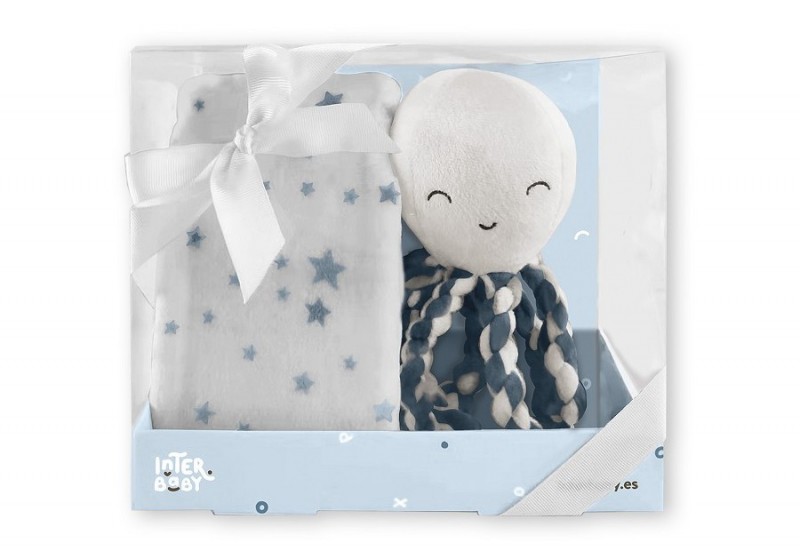 Peluche Pulpo + manta Koala Interbaby