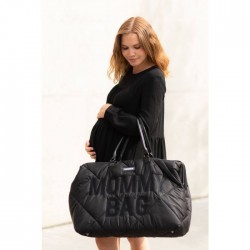 Bolso Mommy Bag puffered negro de Childhome