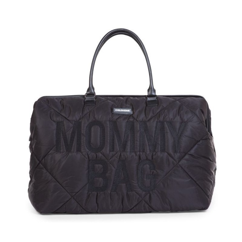 Bolso Mommy Bag puffered negro de Childhome