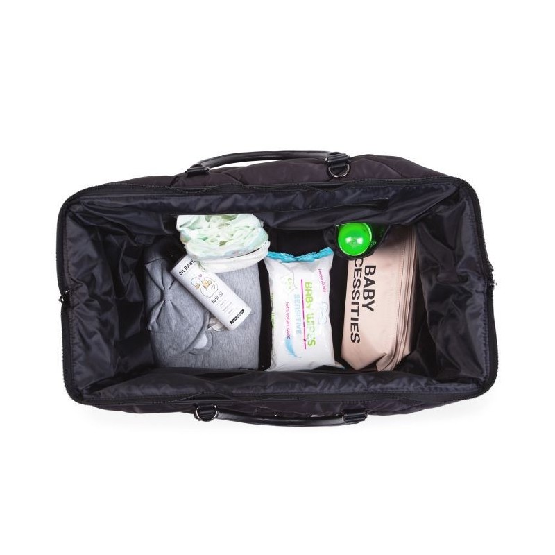 Bolso Mommy Bag puffered negro de Childhome