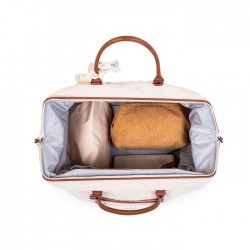 Bolso Mommy Bag teddy blanco de Childhome