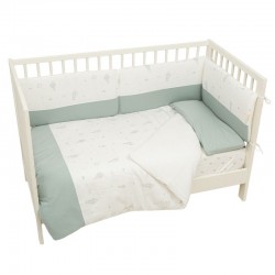 Edredón + protector cuna...