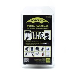 Porta paraguas con accesorio para sombrilla Jicaclick