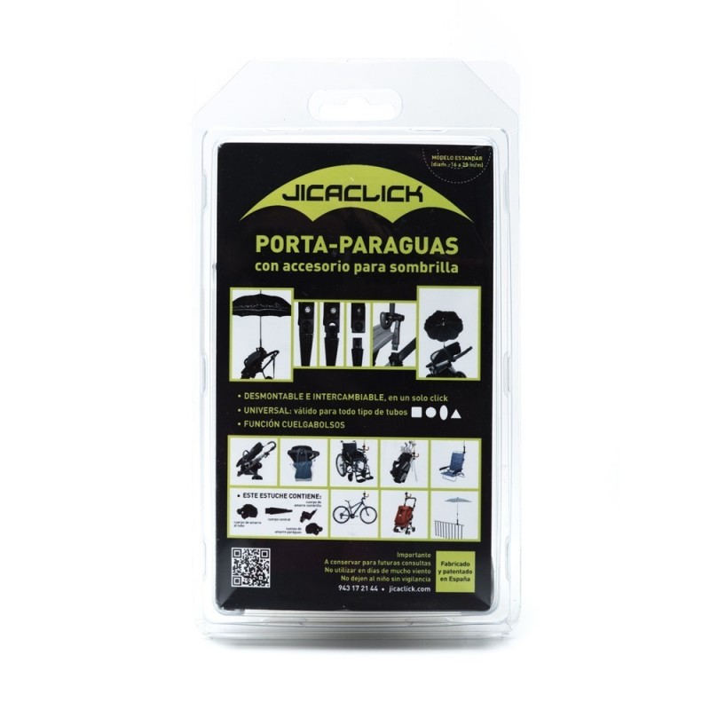 Porta paraguas con accesorio para sombrilla Jicaclick